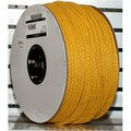 Cordage Source 350085-00600-111 1/4 in. X 600' Twisted Yellow Poly Rope 14986, Ptf046-17 35008500600111